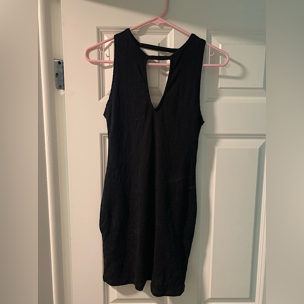 Kendall & Kylie Black Ribbed Bodycon Dress